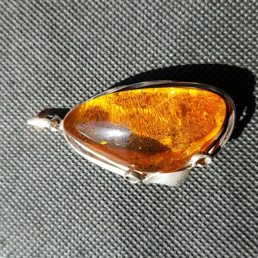 Large Authentic Amber Pendant - image 1